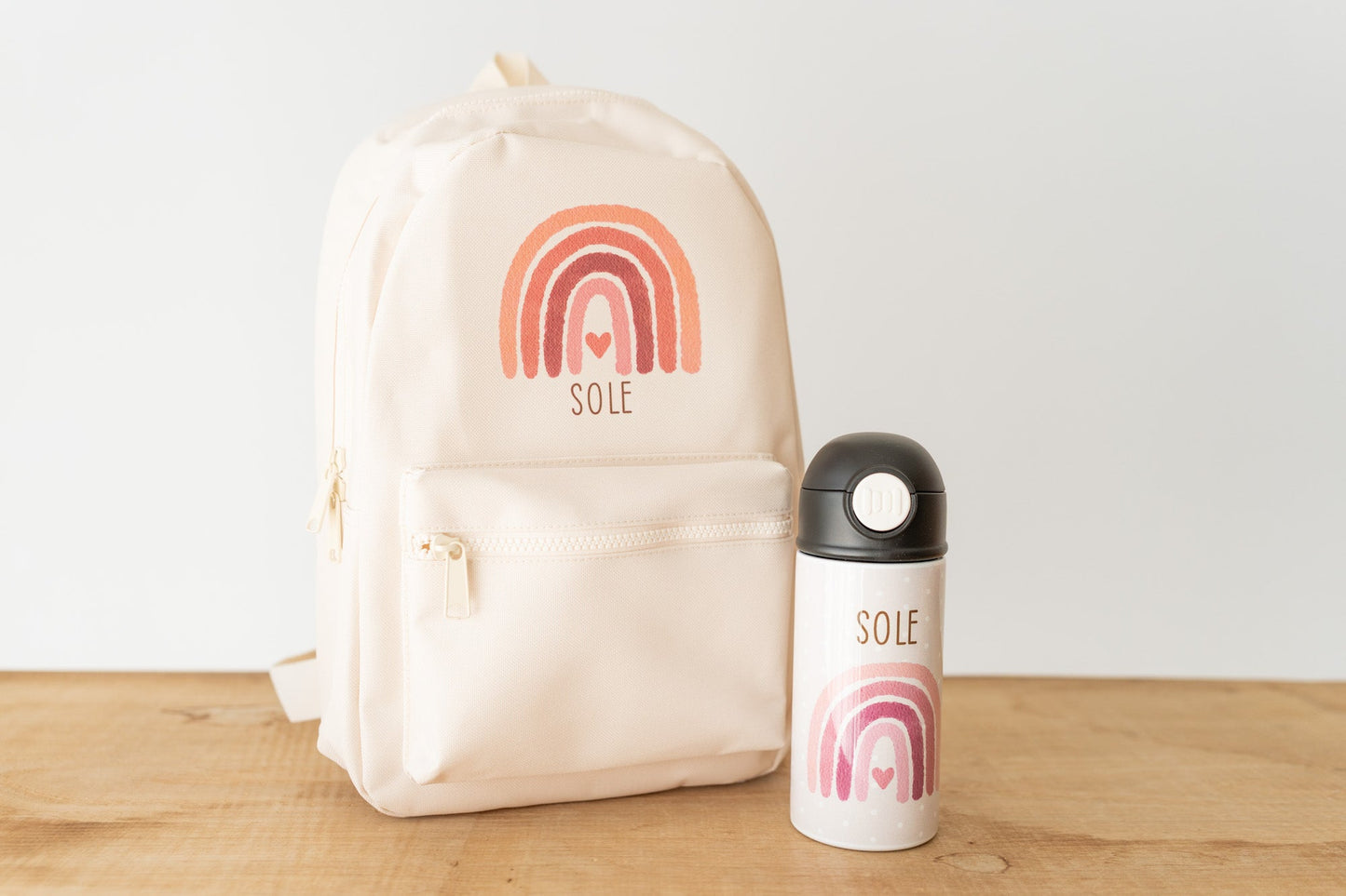 Set Zainetto + Borraccia termica personalizzati